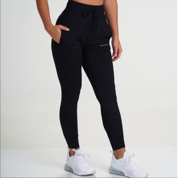 Women’s black NVGTN joggers - Picture 2 of 9